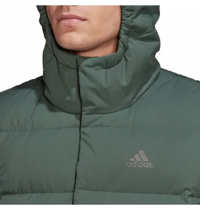 Жилетка чоловіча Adidas Helionic Hooded Down Gilet Green HG6274