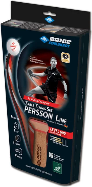 Ракетка для настольного тенниса Donic Persson 600 Gift Set Black/Red 788450