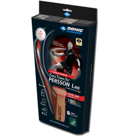 Ракетка для настольного тенниса Donic Persson 600 Gift Set Black/Red 788450