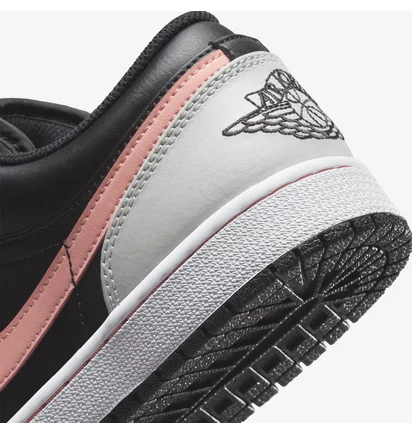 Кросівки чоловічі Nike Air Jordan 1 Low Black Grey Pink Grey/Black 553558-062
