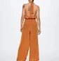 Комбинезон женский Mango Polka-Dot Long Jumpsuit Orange 37050423