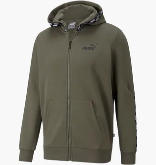 Толстовка чоловіча Puma Power Full-Zip Hoodie Olive 589396-44