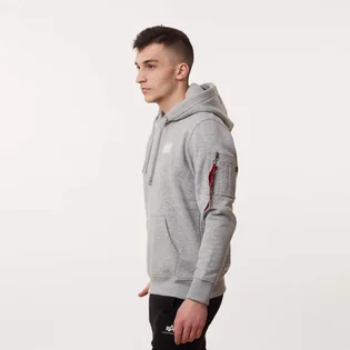 Худі чоловіче Alpha Industries Hooded Sweatshirt Grey 136335-17