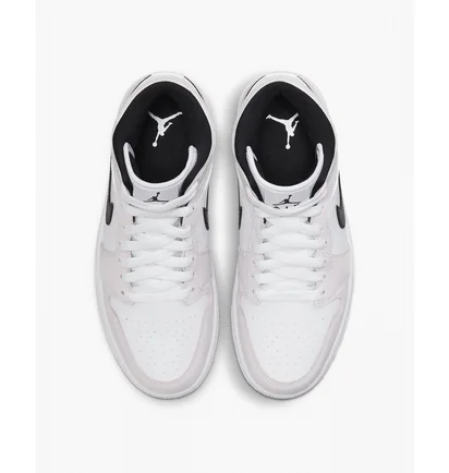 Кроссовки женские Air Jordan 1 Mid Barely Rose White/Pink Bq6472-500