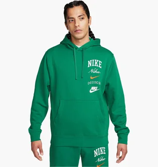 Худи мужское Nike Hoodie Club Fleece Green FN2634-365