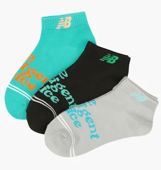Шкарпетки дитячі New Balance Kids Endless Days Low Cut (3 пари) Multi Las29223As1
