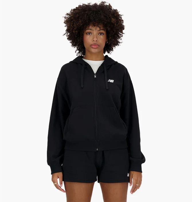 Толстовка жіноча New Balance Full-Zip Black WJ41501BK