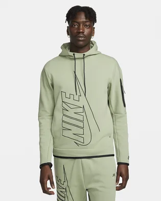 Худи мужское Nike Tech Fleece Green DX0577-386