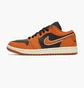 Кроссовки женские Air Jordan 1 Low Se Orange/Black Dv1299-800