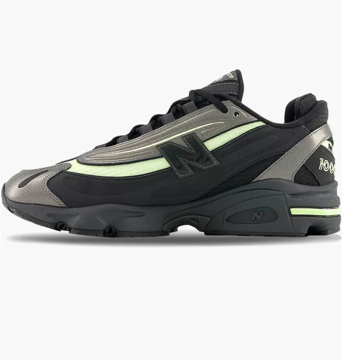 Кроссовки мужские New Balance 1000 Metallic Dry Lime Ykk Black/Grey U10008WZ