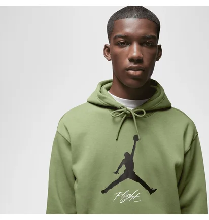 Худи мужское Air Jordan Essential Fleece Baseline Hoodie Green FD7545-340