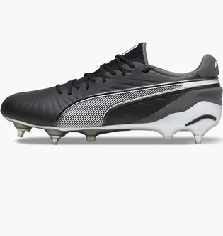 Бутсы унисекс Puma King Ultimate Mxsg Black/Grey 107866-01