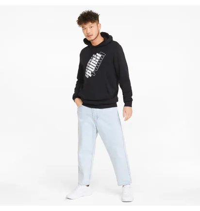 Худи мужское Puma Power Logo Black 847378-01