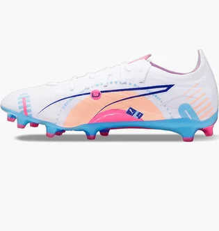 Бутсы унисекс Puma Ultra 5 Match Fg/Ag Volume Up F01 White 108064-01