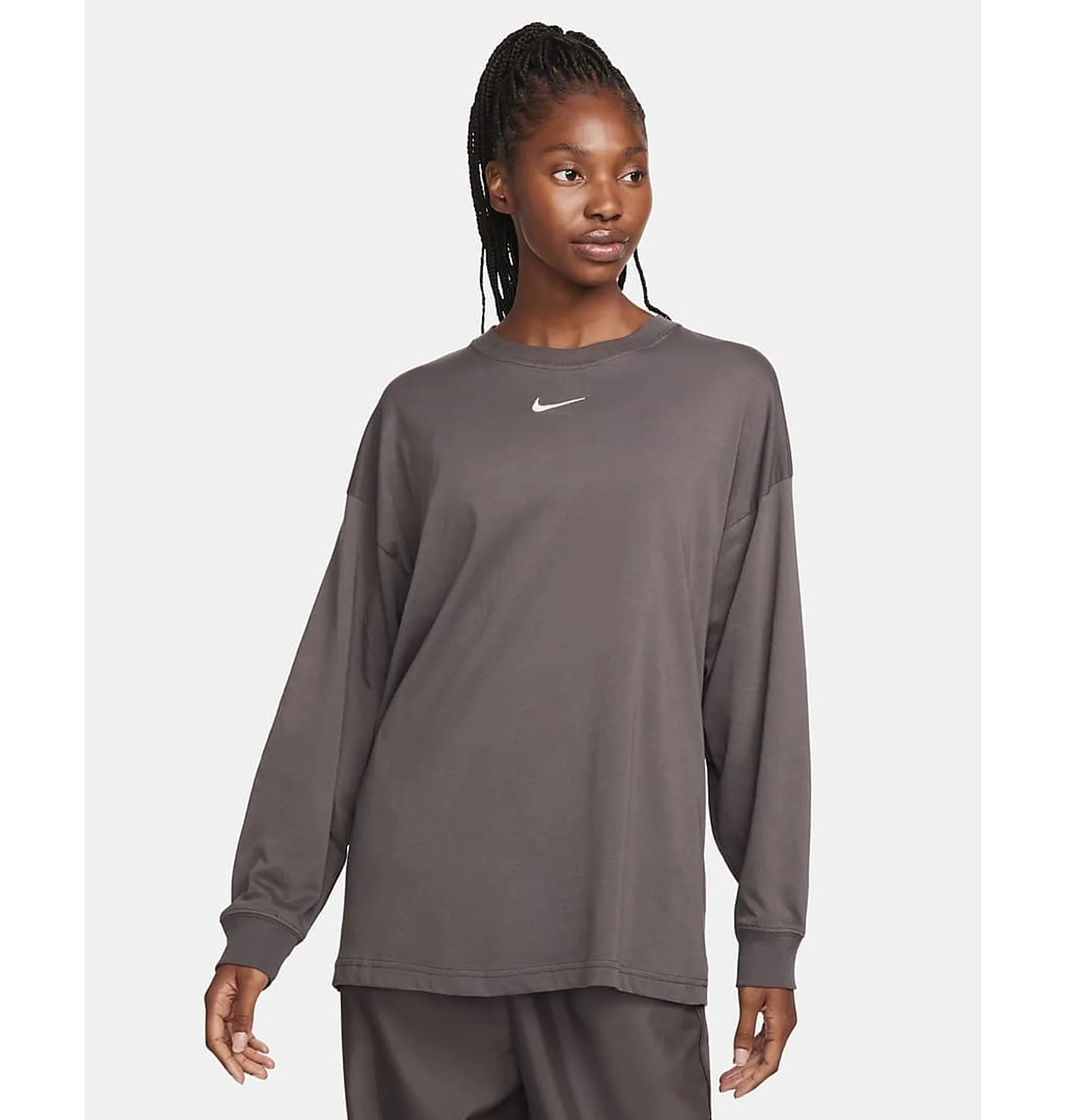 ᐉ Лонгслив женский Nike T-Shirt Sportswear Brown HF0989-254