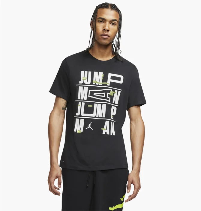 Футболка чоловіча Air Jordan Jumpman Ladder Dri-Fit Tee Black Cj6302-010