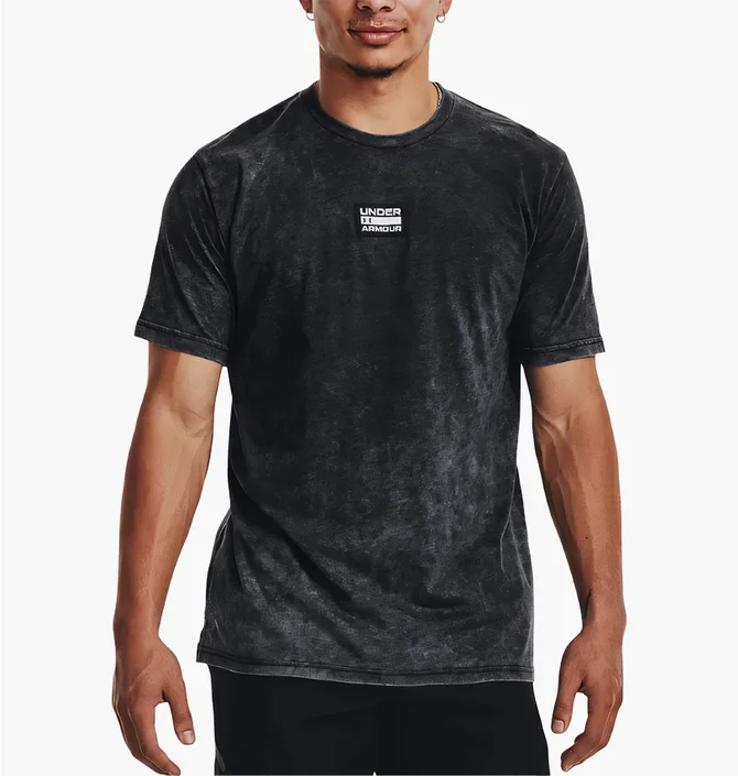 Футболка чоловіча Under Armour Elevated Core Wash Ss Grey 1379552-001