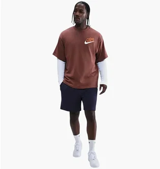 Футболка мужская Nike Solo Swoosh MenS T-Shirt Brown IH4294-218
