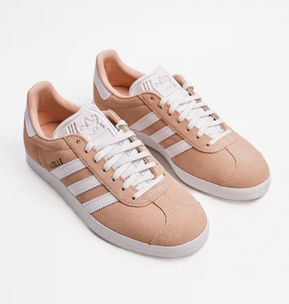 Кроссовки женские Adidas Gazelle Shoes Beige ID7006