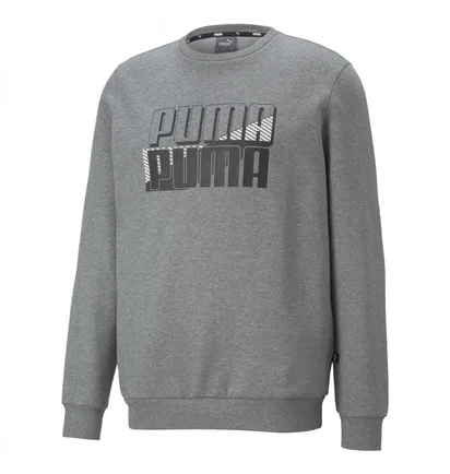 Свитшот мужской Puma Power Logo Crew Fl Medium Grey 849791-03
