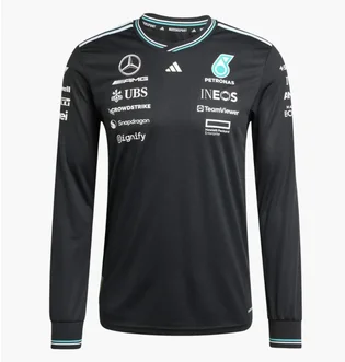 Лонгслів чоловічий Adidas Mercedes - Amg Petronas Formula One Team Driver Authentic Black JW5359