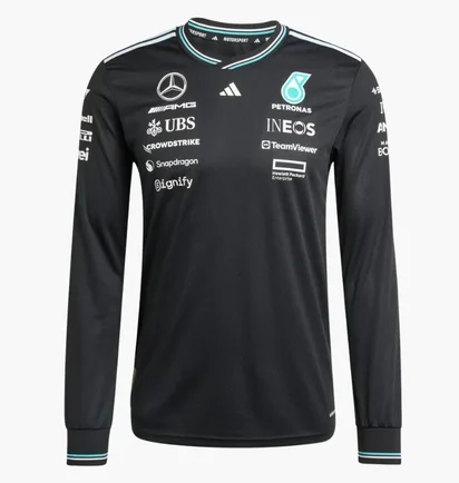 Лонгслів чоловічий Adidas Mercedes - Amg Petronas Formula One Team Driver Authentic Black JW5359