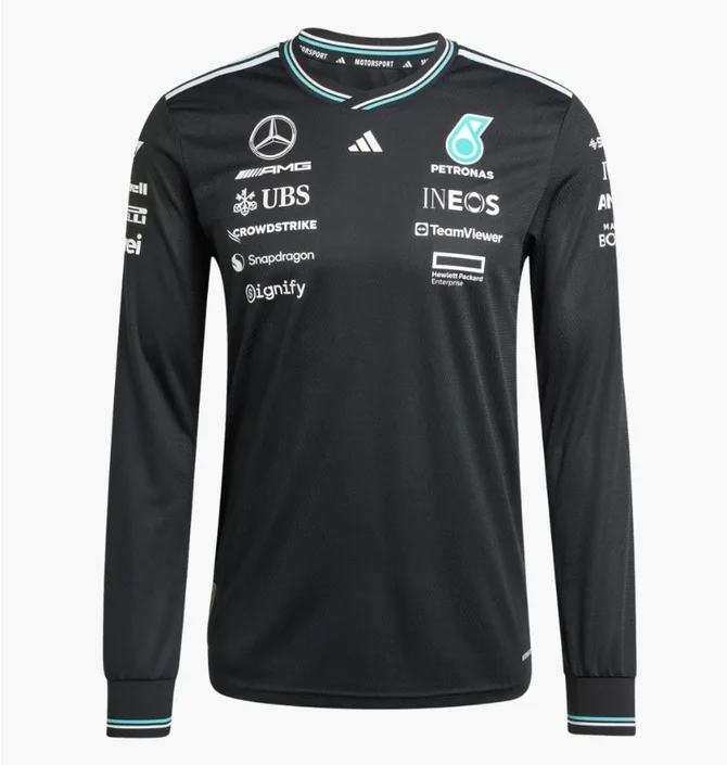 Лонгслів чоловічий Adidas Mercedes - Amg Petronas Formula One Team Driver Authentic Black JW5359