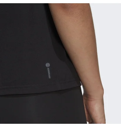 Футболка жіноча Adidas Aeroready Train Essentials Minimal Branding Crewneck T-Shirt Black HR7795