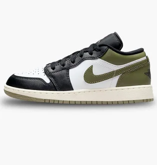 Кроссовки детские air Jordan Low (Gs) Olive/Black 553560-092