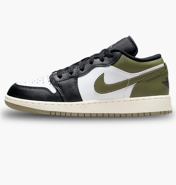 Кроссовки детские air Jordan Low (Gs) Olive/Black 553560-092