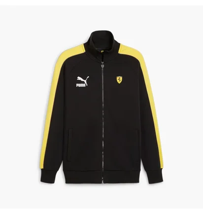 Олимпийка мужская Puma Scuderia Ferrari Race Iconic T7 Motorsport Jacket Black/Yellow 625198-01