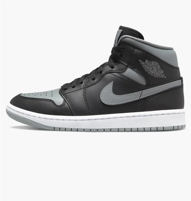 Кроссовки женские Nike Air Jordan 1 Mid Black Bq6472-007