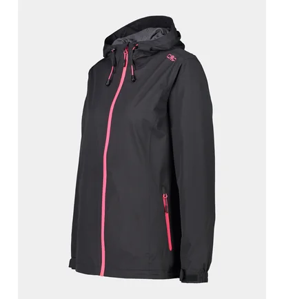 Ветровка женская CMP Woman Rain Jacket Fix Hood Black 39X6636-01UE