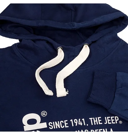 Худи мужское Jeep Hooded Sweatshirt Since 1941 Blue O102569-K876