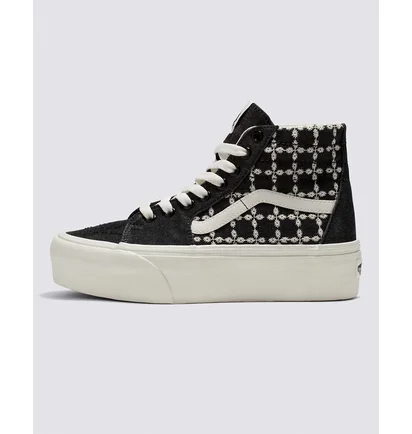 Кеды женские Vans Denim Mix Sk8-Hi Tapered Stackform Shoe Black VN0A5JMKBMA