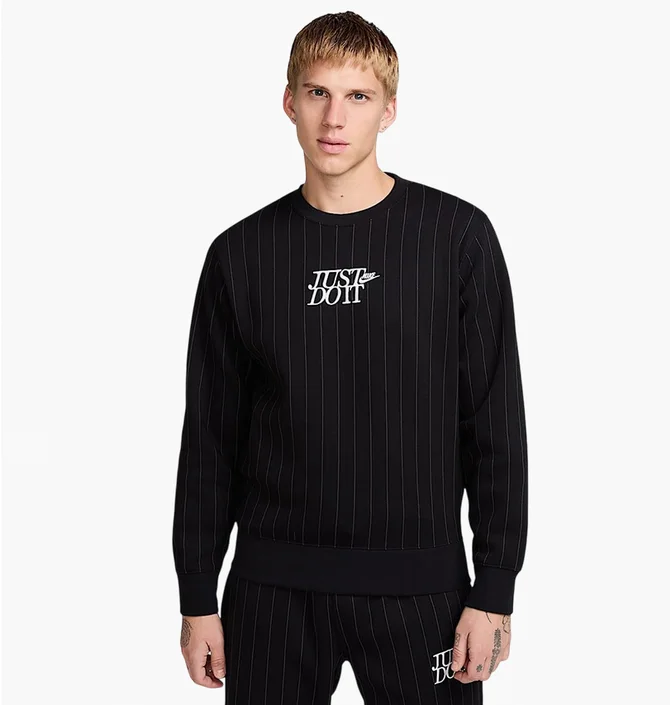Свитшот мужской Nike Sportswear Club Fleece Crewneck Sweatshirt Black HJ2157-010