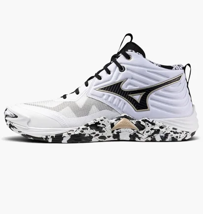 Кроссовки унисекс Mizuno Wave Momentum Elite Mid White V1GA251741