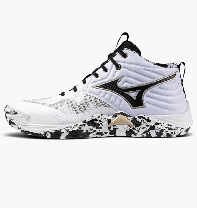 Кроссовки унисекс Mizuno Wave Momentum Elite Mid White V1GA251741
