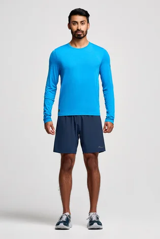 Лонгслів чоловічий Saucony Stopwatch Long Sleeve Light Blue SAM800379-CBH