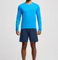 Лонгслив мужской Saucony Stopwatch Long Sleeve Light Blue SAM800379-CBH