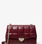 Сумка женская Michael Kors Soho Large Quilted Crinkled Leather Shoulder Bag Bordo 30F0L1SL3Y-DK-BERRY-13791