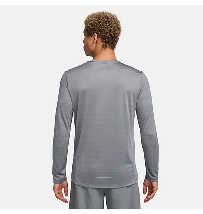 Лонгслів чоловічий Nike Dri Fit Miler Grey AJ7568-085