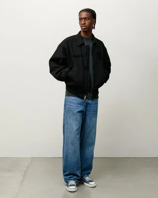 Бомбер чоловічий Stussy Flight Bomber Black 115837-0001