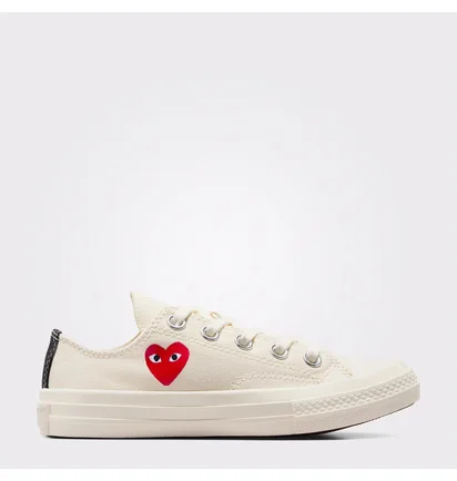 Кеди дитячі Converse X Comme Des Garçons Chuck 70 Low Single Heart White A08807C