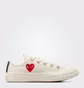 Кеди дитячі Converse X Comme Des Garçons Chuck 70 Low Single Heart White A08807C