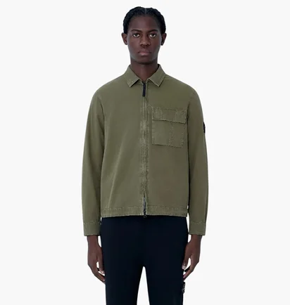 Сорочка чоловіча Stone Island 1200008 Old Effect Overshirt Olive L1S151200008-S00WN-V015G