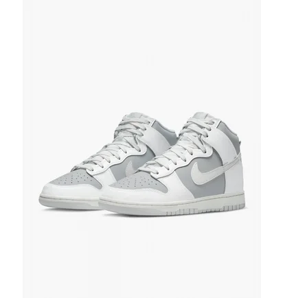 Кроссовки мужские Nike Dunk High Retro White/Grey Dj6189-100
