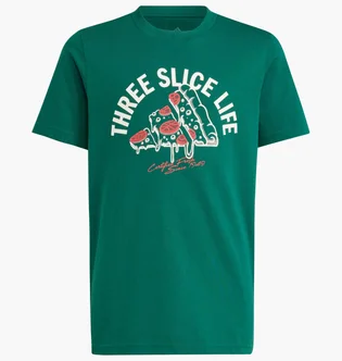 Футболка дитяча Adidas Lounge Pizza Graphic Tee Green JI6676