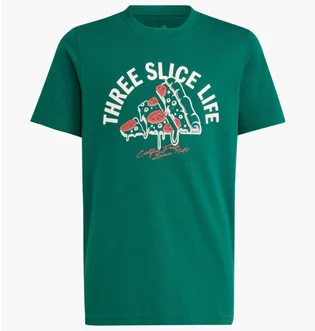 Футболка детская Adidas Lounge Pizza Graphic Tee Green JI6676