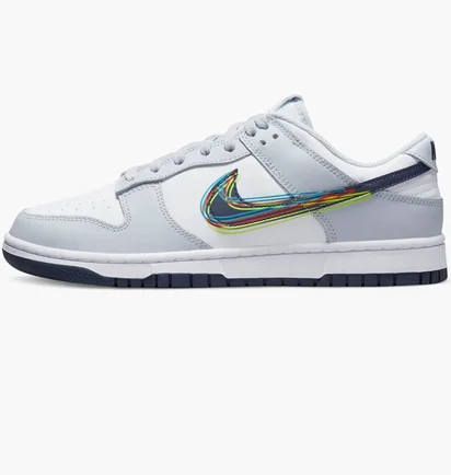 Кросівки чоловічі Nike Dunk Low 3D Swoosh Grey Dv6482-100